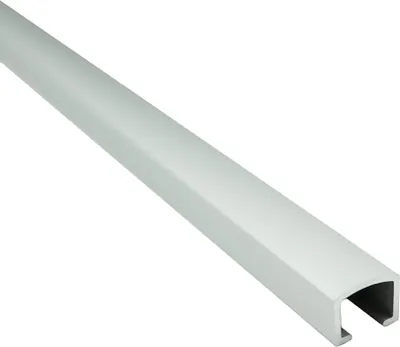 Produktbild von Alu U-Profil Bordüre Fliesenschiene Dekoration silber L270cm 10mm matt