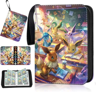 Produktbild von Sammelkarten Album, Karten Sammelalbum, Tragbar Sammelalbum für Karten, 50 Seiten 400 Sammelalbum Karten Kapazität, Wasserdicht Card Binder