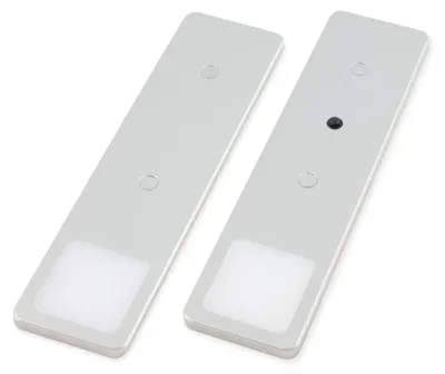Image de kalb | Luminaire encastré LED Solid2, lot gris argenté, interrupteur mécanique, 3 W, lot de 2, blanc neutre