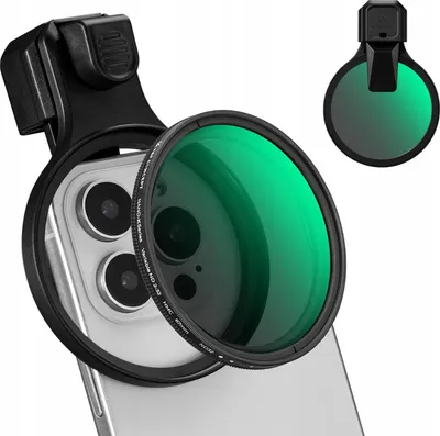 Produktbild von Objektiv, Grauer ND2–ND32 Filter für Smartphone, 67mm, Clip-On, K&F / KF15.0026