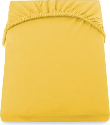 Produktbild von Spannbettlaken 100% Baumwolle Schlafzimmer Bettlacken Betttuch 80-90x200 Gelb