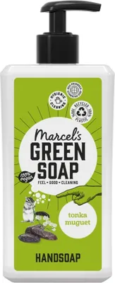 Immagine prodotto di Marcel's Green Soap - Sapone per le mani - Tonka e Mughetto - Trattamento delicato - 500 ml - 1 barretta