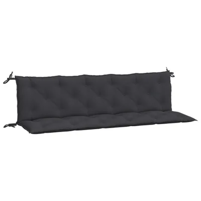 Produktbild von vidaXL Gartenbank-Auflagen 2 Stk. Schwarz 180x50x7 cm Oxford-Gewebe