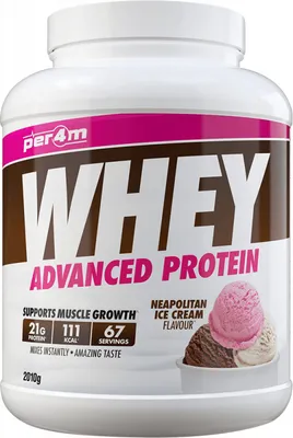 Produktbild von Per4m Whey Advanced Protein (2010g) Neapolitan Ice Cream - Eiweiße - Molkenprotein-Mischung