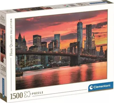 Zdjęcie produktu dla CLEMENTONI Puzzle East River o zmierzchu, USA 1500 elementów