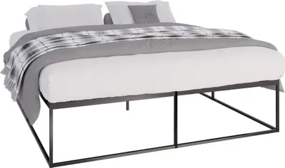 Obrázek produktu pro Kovový rám postele, vzdušný design, další úložný prostor - různé velikosti. Dostupná barva: černá | Velikost: 200x180x46 cm