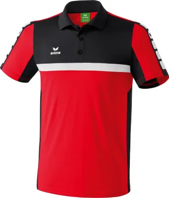 Produktbild von Erima CLASSIC 5-C SERIES polo shirt red/black/white XXXL