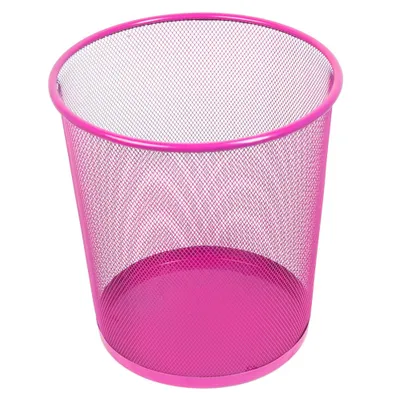 Produktbild von Leviatan Papierkorb aus Drahtgeflecht Draht Mesh | Büro Mülleimer | Abfalleimer | Papiereimer 266x218x280mm 12L Rosa