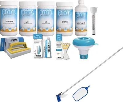 Obrázek produktu pro WAYS - Péče o bazén - Střední balíček Deluxe a sada pro péči o bazén
