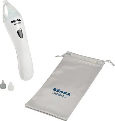 Obrázok produktu pre Elektrická odsávačka nosa Aspidoo, Nomadisch, biela, sací výkon 70 KPA, tichá 50 dB, vhodná od narodenia