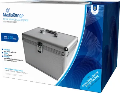 Immagine prodotto di Custodia per CD/DVD MediaRange 200x (argento) (BOX75)