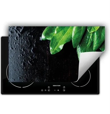 Produktbild von DarHaus Herdabdeckplatte 90x52 cm Anti Rutsch Matte Aufrollbar, schwarz - Küche