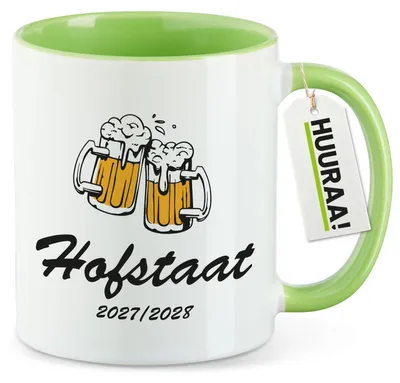 Produktbild von Huuraa Kaffeetasse Hofstaat 2027/28 Bierkrug Schützenfest 330ml Grün Keramik Kaffeebecher Geschenkidee