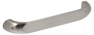Zdjęcie produktu dla Klamka do mebli wykonana z zamaku, rozstaw otworów 128 mm, wykończenie nikiel satynowy