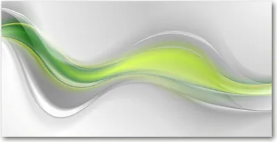 Produktbild von Tulup® Glas-Bild - 100x50 -Wandkunst - Wandbild hinter gehärtetem Sicherheitsglas  - Kunst: modern & klassisch - Abstrakte Wellen - Grün