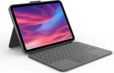 Obrázok produktu pre Logitech Combo Touch - Klávesnica a puzdro - s trackpadom - podsvietená - konektor Apple Smart - QWERTY - španielčina - Oxford Grey - pre Apple iPad 10,2" Wi-Fi, iPad Pro 10,5" Wi-Fi, iPad 10,9" Wi-Fi, iPad Air Wi-Fi