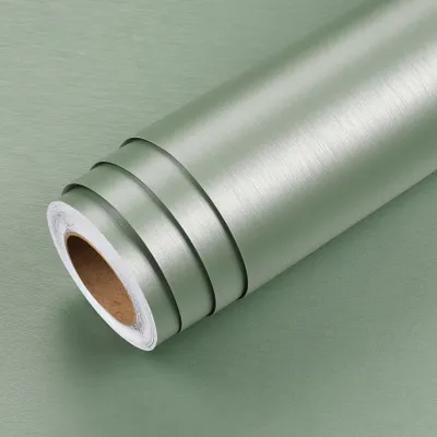 Imagen del producto de Película adhesiva para muebles, color verde claro, 40 cm x 700 cm