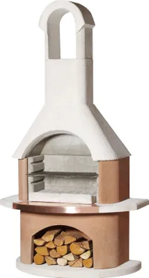 Obrázek produktu pro Buschbeck grilovací krb Toscana 65 x 110 x 203 cm beton bílá terakota
