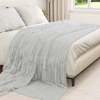Produktbild von "Winter Sale" Decken - Grau Wohndecken 6 Stück Grau 270x240cm Fleece DE6657730