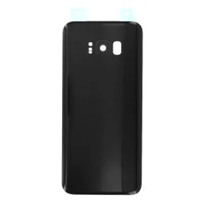 Produktbild von für Samsung Galaxy S8 Plus Akkufachdeckel Schwarz Kameraglas Rückseite