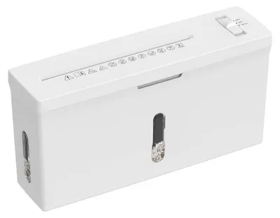 Produktbild von Zimilo Aktenvernichter Mikroschnitt P-5, Mini Papierschredder für Home Office, Elektrischer Streifenschnitt mit Transparentfenster & 4L Behälter