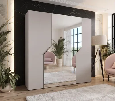 Produktbild von Spiegelschrank 200 cm ELIRA 2 - Kaschmir / Kaschmirgriffe