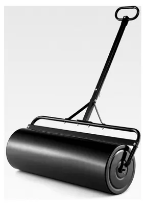 Produktbild von Rasenwalze 63L, 90cm mit Schmutzabweiser, befüllbare Handwalze für Wasser und Sand, Rasenroller für Garten und Park