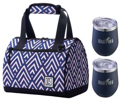 Produktbild von Brisby 10-Liter-Kühltasche – mit 2 Edelstahl-Thermosbechern – Vibe