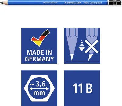 Obrázok produktu pre Staedtler Mars Lumograph 100, 1 kusov, PEFC