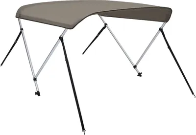 Produktbild von vidaXL 2-Bow Bimini Top Grau 180x150x110 cm