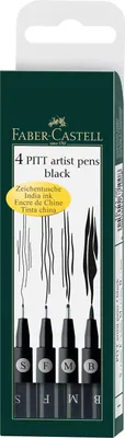 A product package for Faber-Castell PITT artist pens.