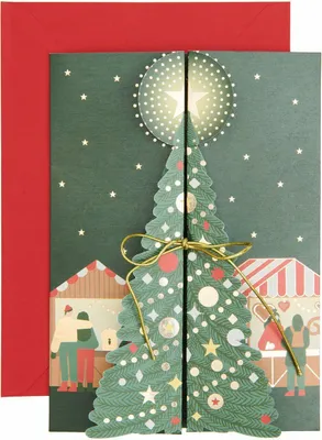 Produktbild von 3D Klappkarte Weihnachtsmarkt, B6MIX