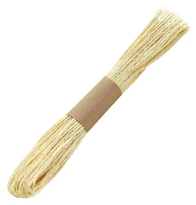 Produktbild von 30m Papierschnur Papierkordel Bastelschnur Papierschnur gedreht, Farbwahl, Farbe:creme