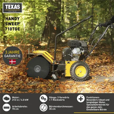 Produktbild von TEXAS Handy Sweep 710TGE E-Start 70cm Kehrmaschine Benzin Schneekehrmaschine