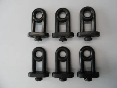 Produktbild von Alutec 6 Ringhaken klein schwarz