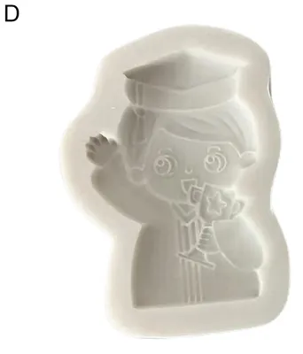 Produktbild von Fondantform mit Schülermotiv, DIY-Silikonform für Abschlussfeiern, Süßigkeitenform für Partys
