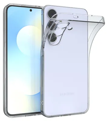 Produktbild von EAZY CASE Handyhülle Silikon für Samsung Galaxy S25 FE Clear Transparent hoher Rand für Bildschirm & Kamera, Flexibles Silikon, extra dünn und leicht