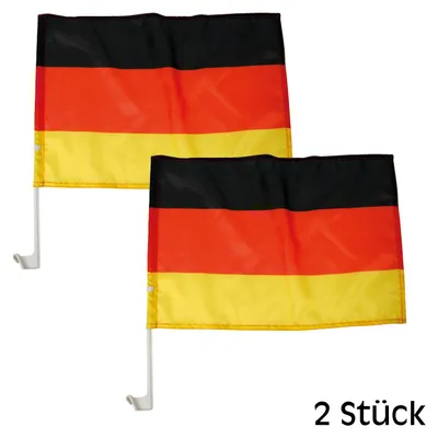 Produktbild von Deutschland Autofahnen - 2 Stück -  ca. 30 x 43cm