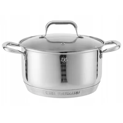 Immagine prodotto di Pentola da cucina Pentola da cucina 3,6L Pentola da cucina Coperchio in vetro TOPF Gas induzione Acciaio inox