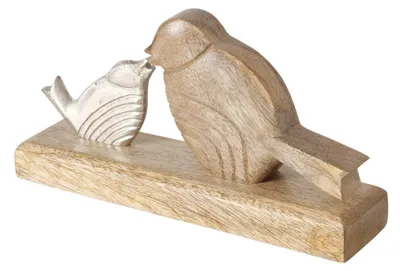 Immagine prodotto di Boltze Scultura da interno Uccello con piccolo 23x5x12cm