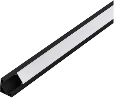 Produktbild von EGLO Corner Profile 2, Profil, Decke/Wand, Schwarz, Weiß, Aluminium, Kunststoff, 1000 mm, 18 mm