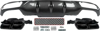Produktbild von Hinterer Diffusor, AMG-Stil, einschließlich Auspuffendrohre, Karbonfaser-Look