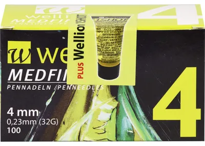 Produktbild von Wellion Medfine plus Pen-Nadeln 4 mm 100 St