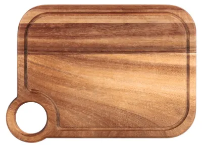Produktbild von SCHÖNER WOHNEN-Kollektion Schneidebrett Mod. ACUN langlebiges Akazienholz Küchenbrett mit Saftrille für vielseitige Küchenaufgaben 30 x 22 x 1,5 cm naturfarben Holz
