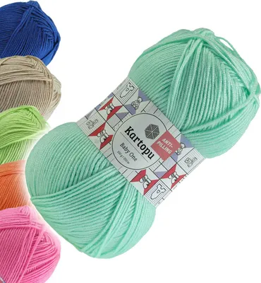 Produktbild von 100g Strickgarn Kartopu BABY ONE Antipilling Babywolle Babystrickgarn, 45 Farben