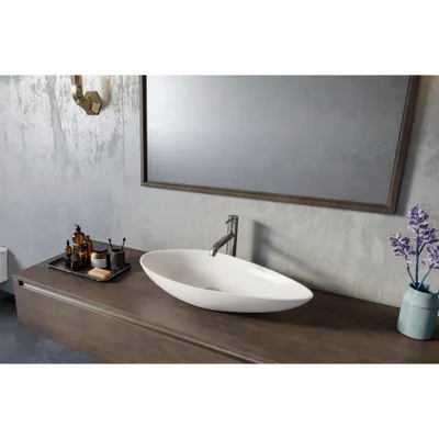 Produktbild von Sapho OVALI Keramik-Waschbecken 74x38,5cm, weiß