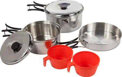 Immagine prodotto di Regatta Great Outdoors Set da campeggio compatto in acciaio RG1810 (Taglia unica) (Colore argento)