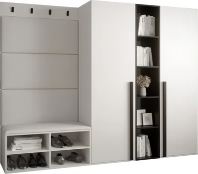 Produktbild von Garderobe MIRO Set 8 mit gepolsterten Paneelen Industrial Design