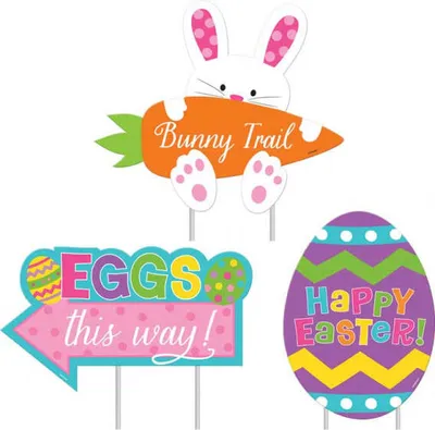 Produktbild von Happy Easter Eiersuch Gartenschilder