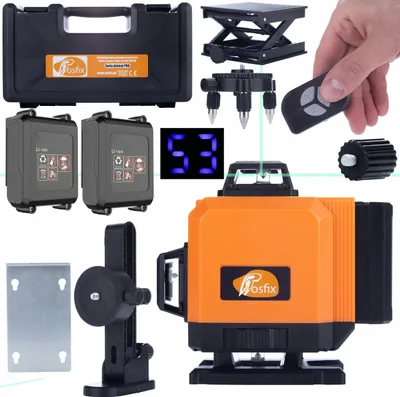 Immagine prodotto di Rosfix Livella Laser Orange Tiger a 16 Linee ROT16L-B con Grandi Batterie USB-C in Una Custodia con Set